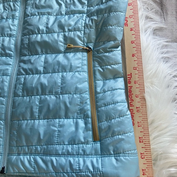 Patagonia Sz S Women's Light Blue Quilted Vest - Picture 10 of 11